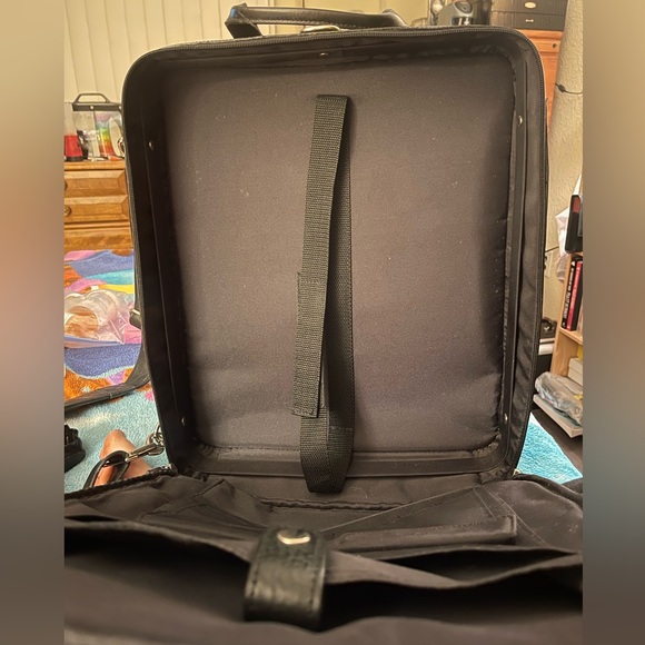 Lg Leather Valise Laptop Briefcase 1995 Pelle Studio Wilsons The Leather Experts - Picture 5 of 15